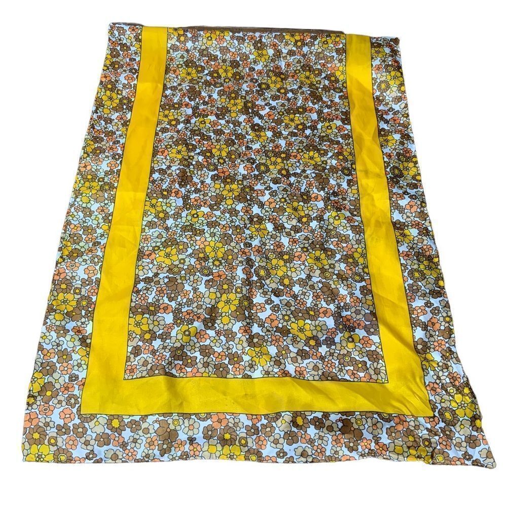 Vintage polyester rectangle scarf 